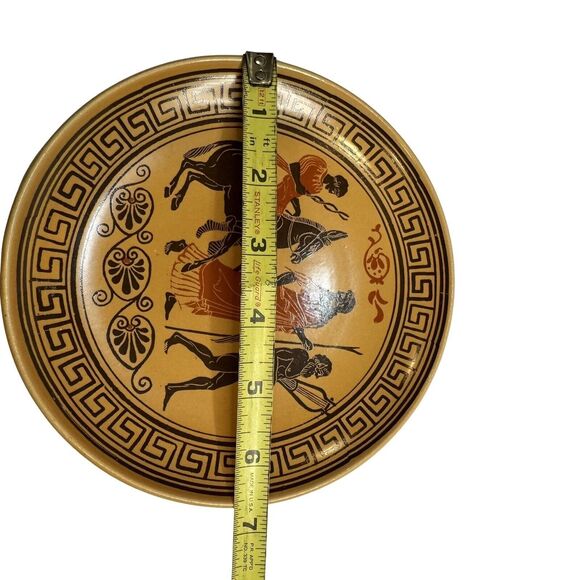 Journey to Mount Olympus Greek Mythology Story Plate Epidavros Handmade Dionysus - Picture 5 of 5